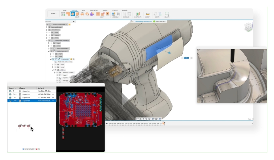 Autodesk Fusion 플랫폼 화면